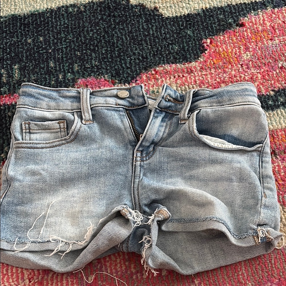 Distressed Denim Shorts